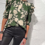 Philippa - Blouse pompmouw ruche