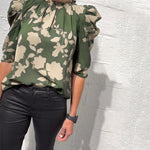 Philippa - Blouse pompmouw ruche