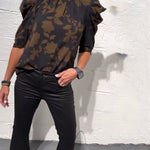 Philippa - Blouse pompmouw ruche