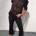Philippa - Blouse pompmouw ruche
