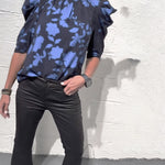 Philippa - Blouse pompmouw ruche