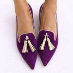 Portia – Boho Loafers with Fringes
