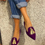 Portia – Boho Loafers with Fringes