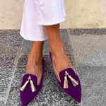 Portia – Boho Loafers with Fringes