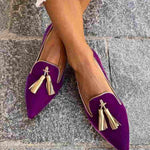 Portia – Boho Loafers with Fringes