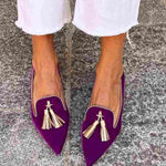 Portia – Boho Loafers with Fringes