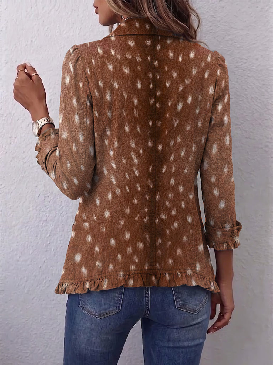 Reinske - Boho jasje met ruches en dierenprint