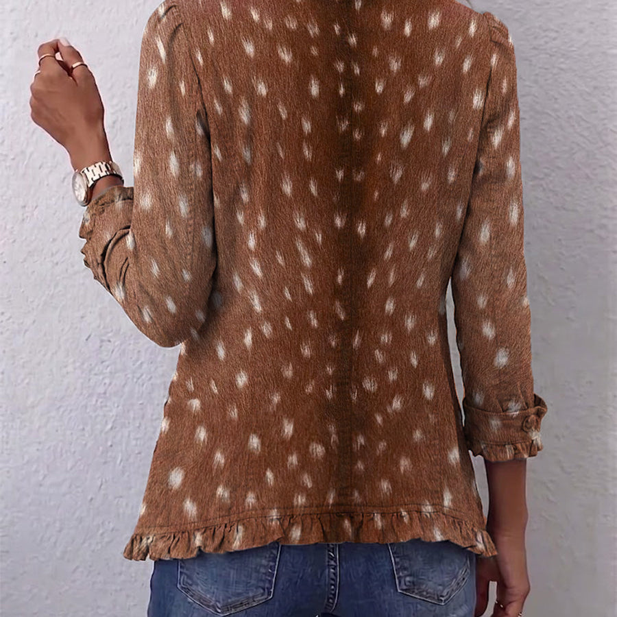 Reinske - Boho jasje met ruches en dierenprint