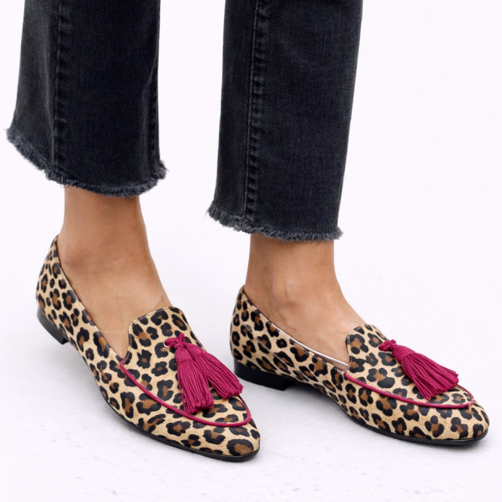 Rihanna - Mocassins met luipaardprint