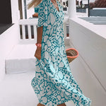 Romy - Losse jurk met V-hals en print