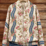 Sabine - Vest met rozenrankpatroon