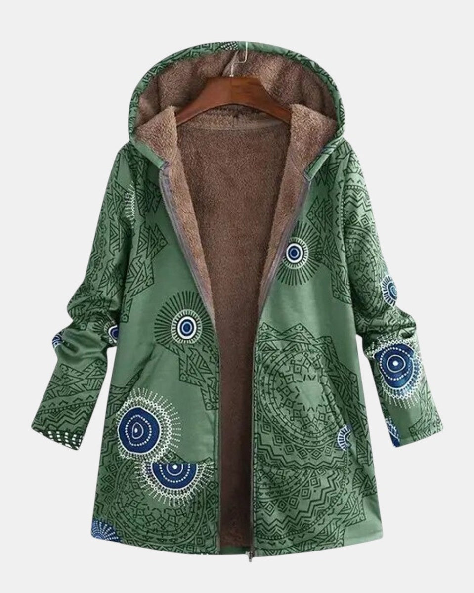 Sage - Sherpa-jack met tribalpatroon