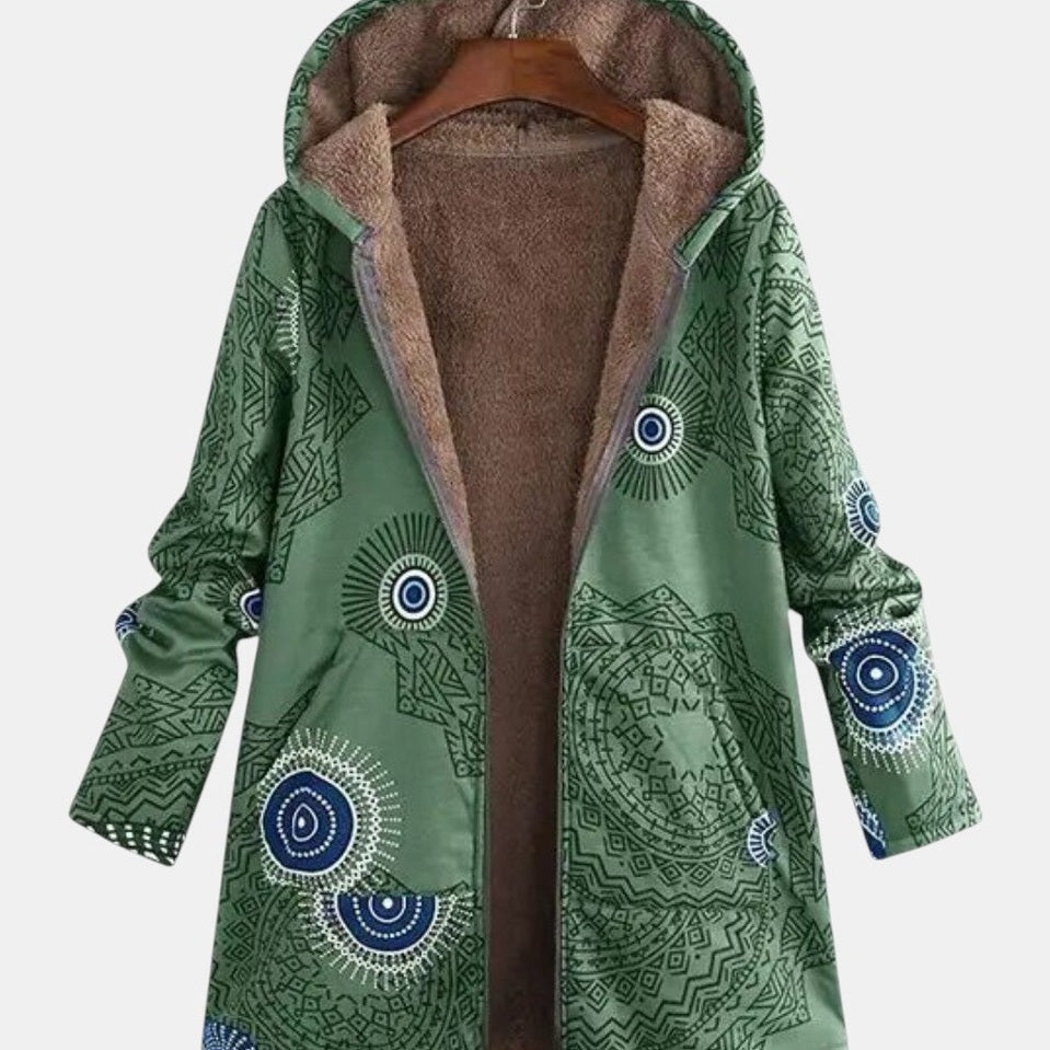 Sage - Sherpa-jack met tribalpatroon