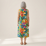 Sandra - Mouwloze midi-jurk