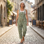 Sanne - Kleurrijke bedrukte tuinbroek