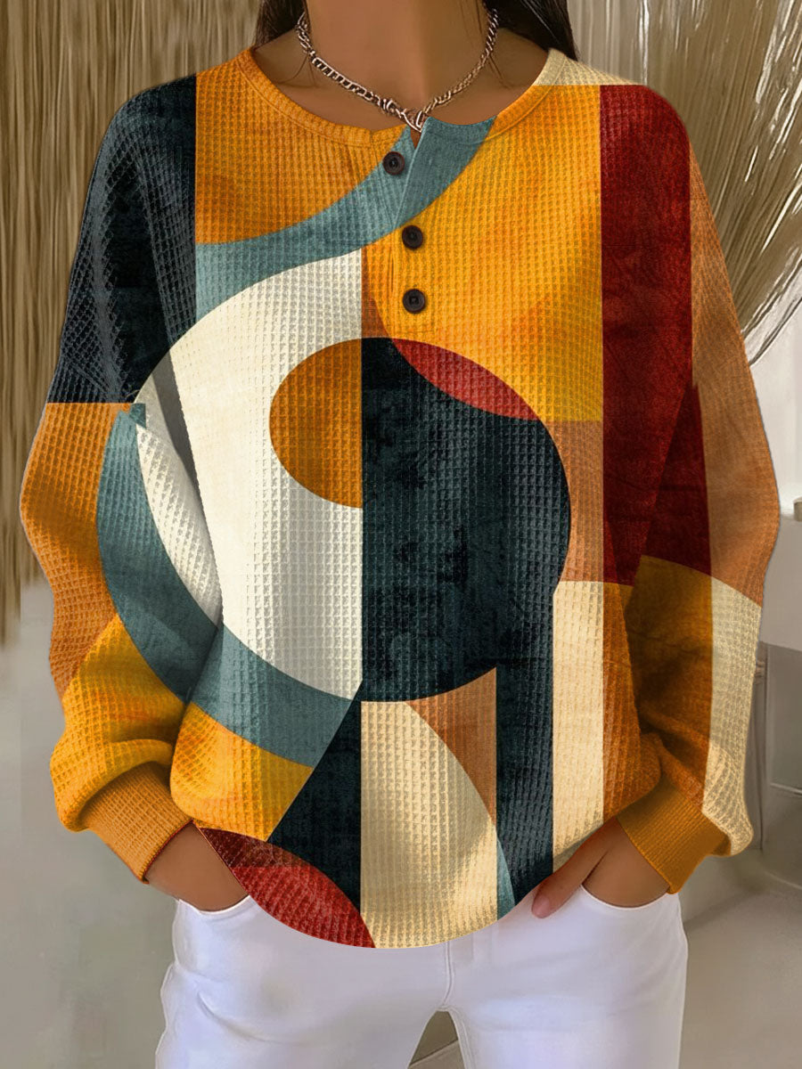 Sanne - Trui met geometrisch patroon