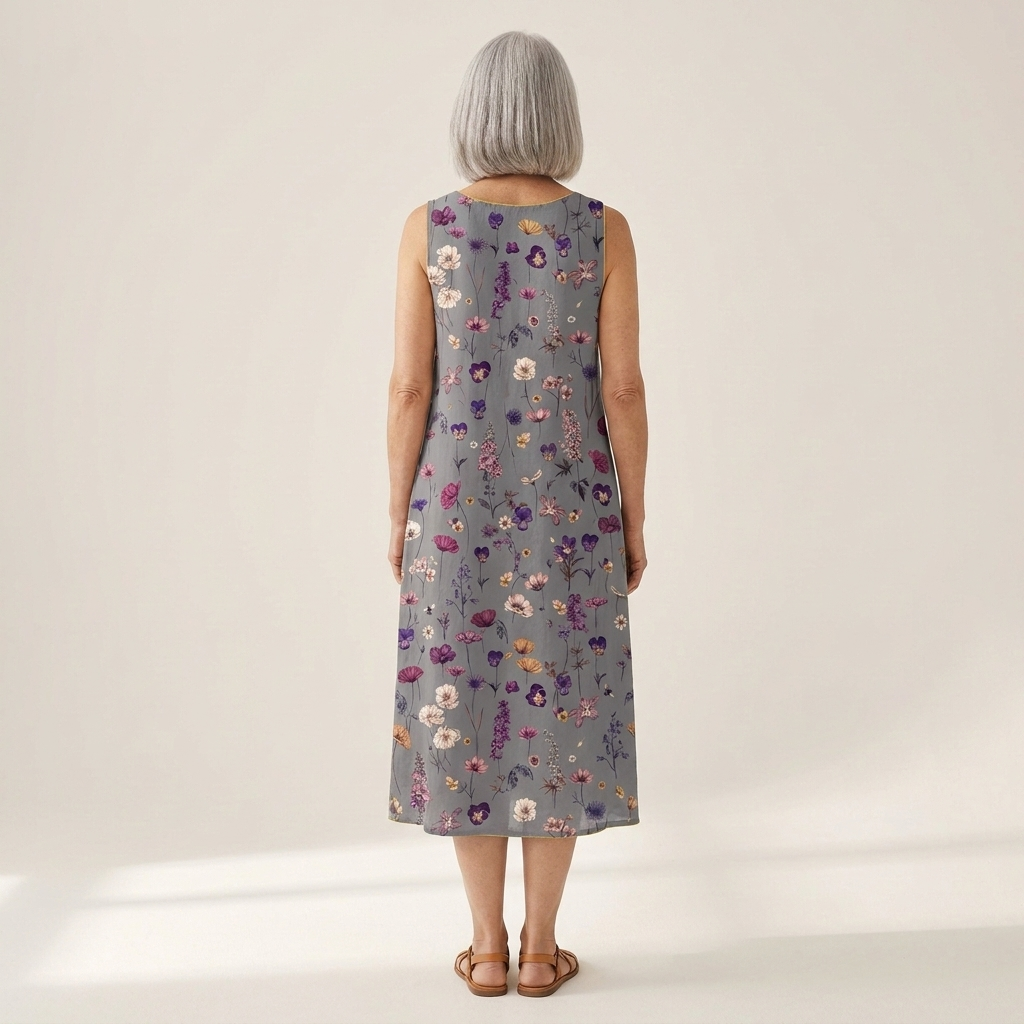 Sera - Mouwloze midi-jurk