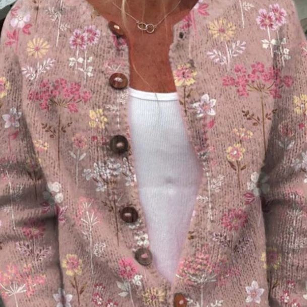 Silke - Vest met kleurrijk bloemenpatroon
