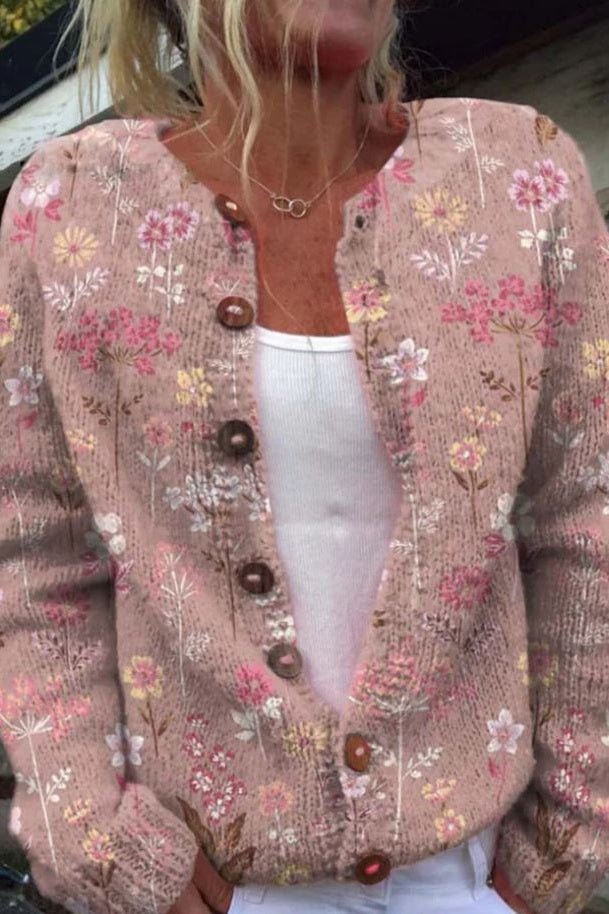 Silke - Vest met kleurrijk bloemenpatroon