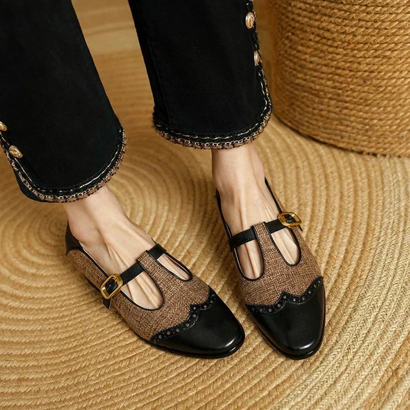 Sophie - Vintage-schoenen met gesp