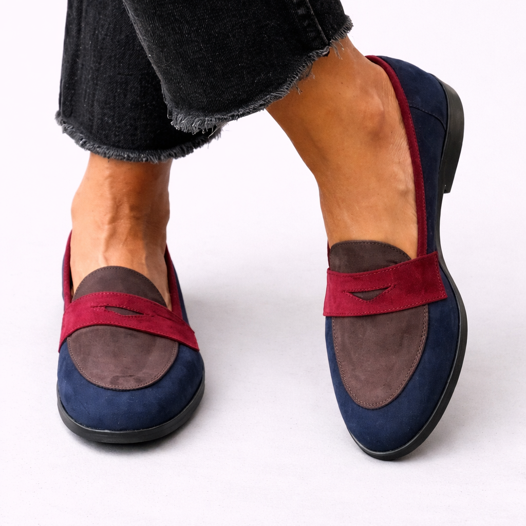 Sylvie - Elegante tweekleurige mocassins