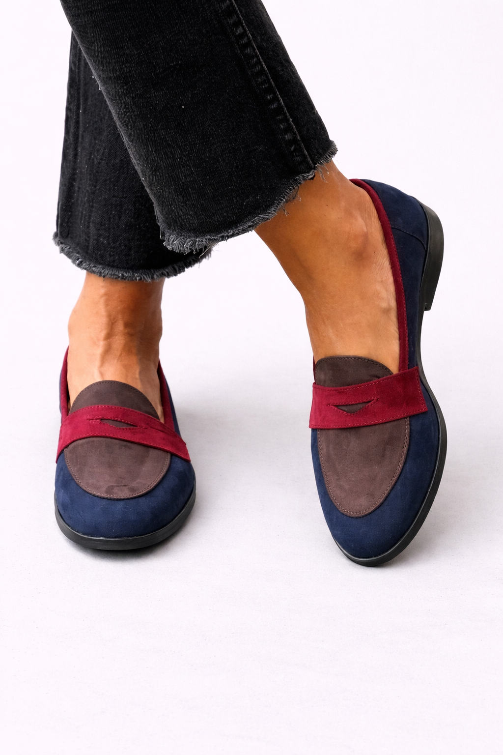 Sylvie - Elegante tweekleurige mocassins