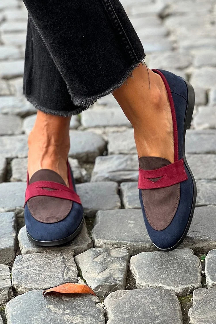 Sylvie - Elegante tweekleurige mocassins