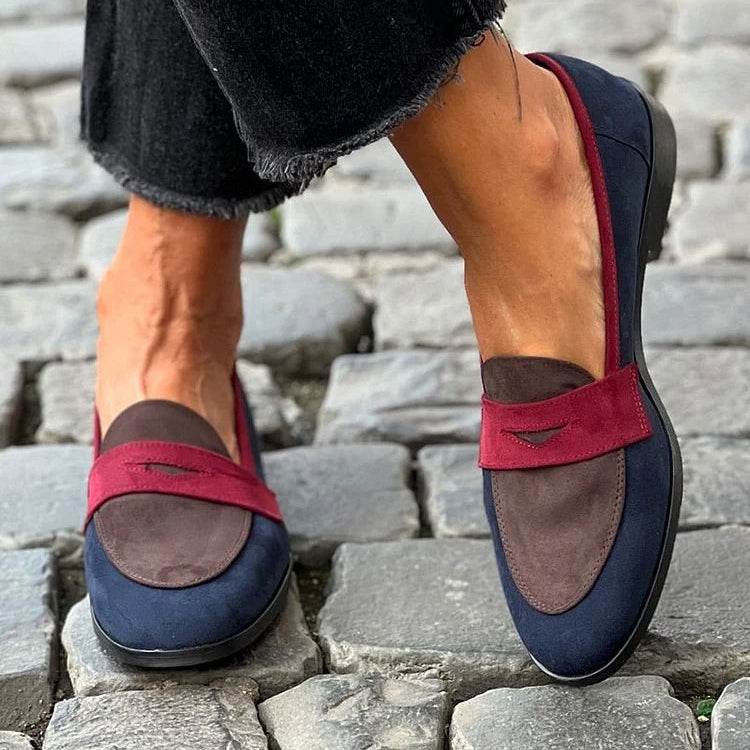 Sylvie - Elegante tweekleurige mocassins