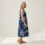 Tess - Mouwloze midi-jurk