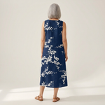 Tess - Mouwloze midi-jurk