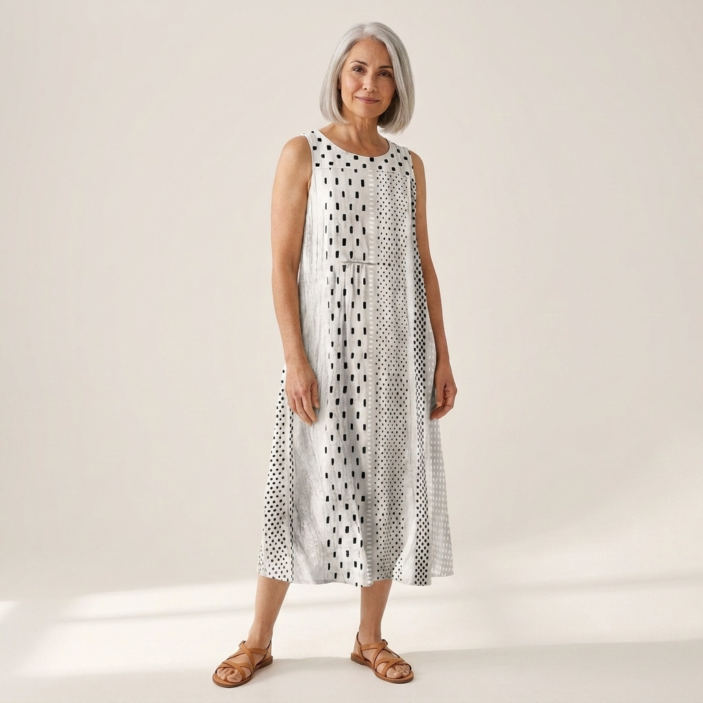 Thea - Mouwloze midi-jurk