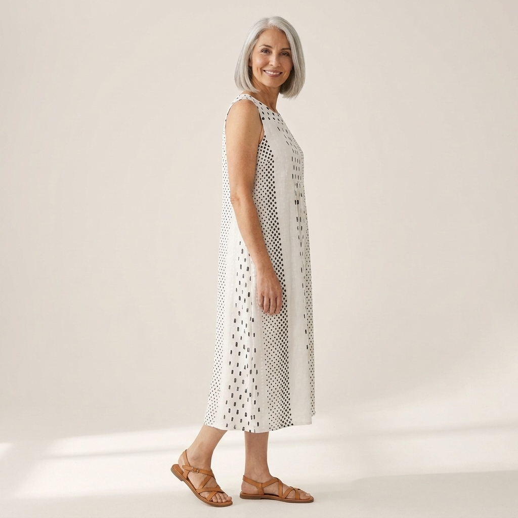 Thea - Mouwloze midi-jurk