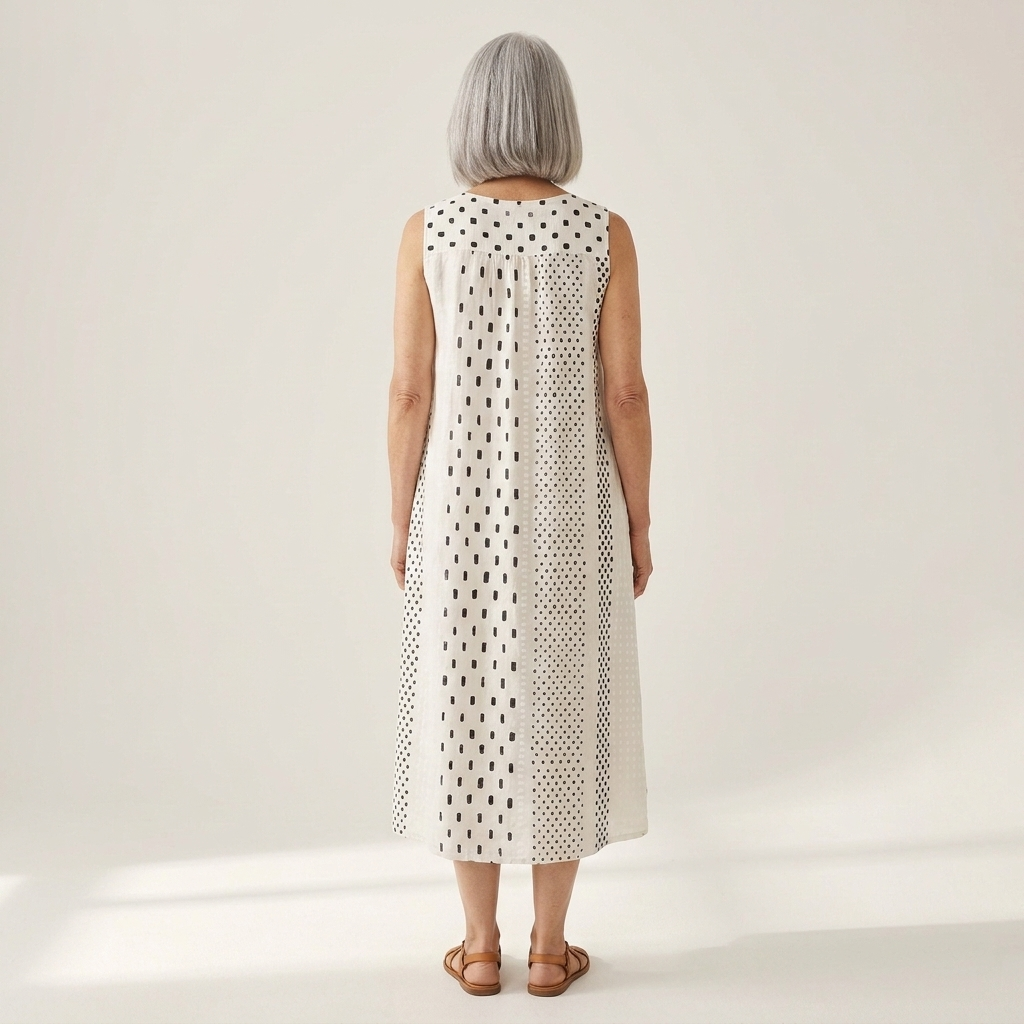 Thea - Mouwloze midi-jurk