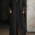 Thirza - Denimjurk met knoopsluiting