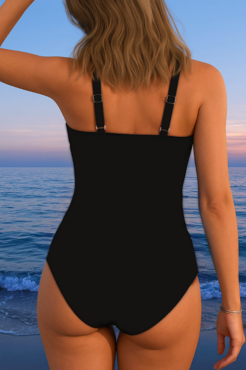 Veronique - Luxueuze wikkelbadpak met kleurrijke print