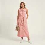 Vicky - Lange denimjurk