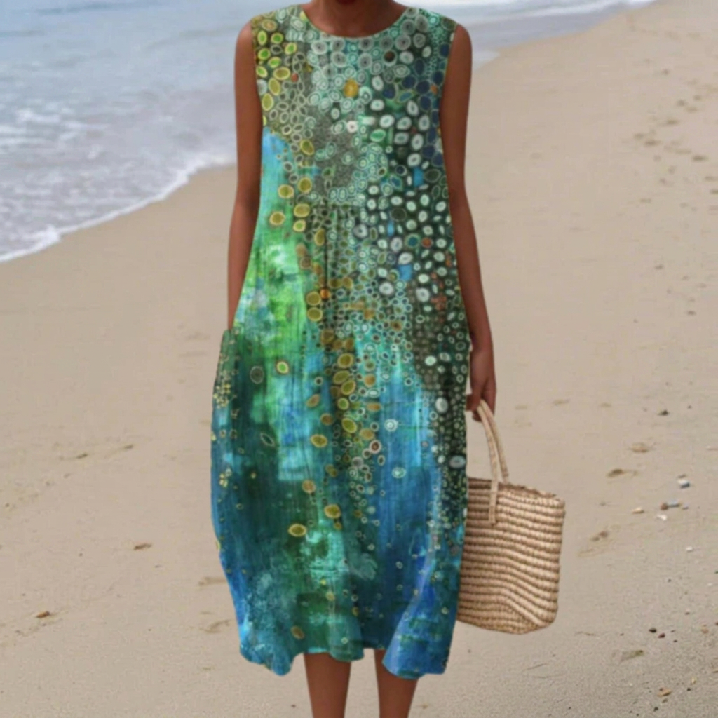Zara - Mouwloze midi-jurk