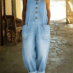 Zoe - Klassieke vintage denimjurk van katoen
