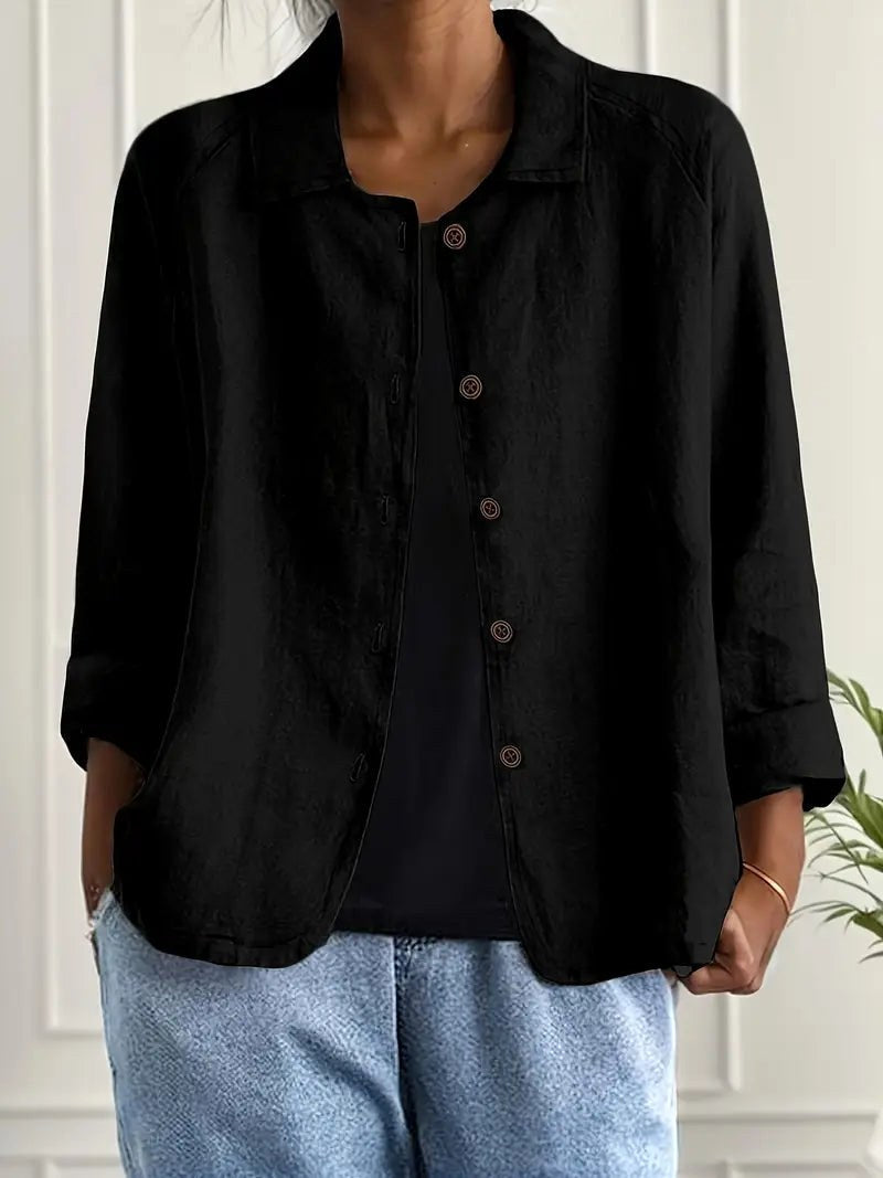 Judith – Relaxed blouse met knopen