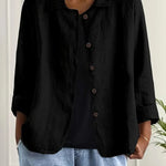 Judith – Relaxed blouse met knopen
