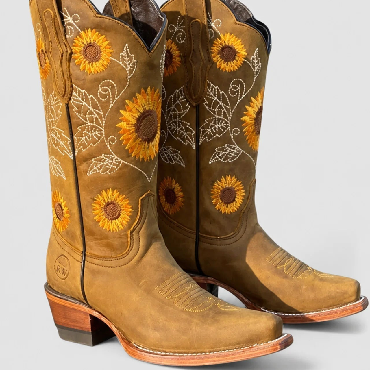 Grietje - Westernlaarzen met bloemenborduursel