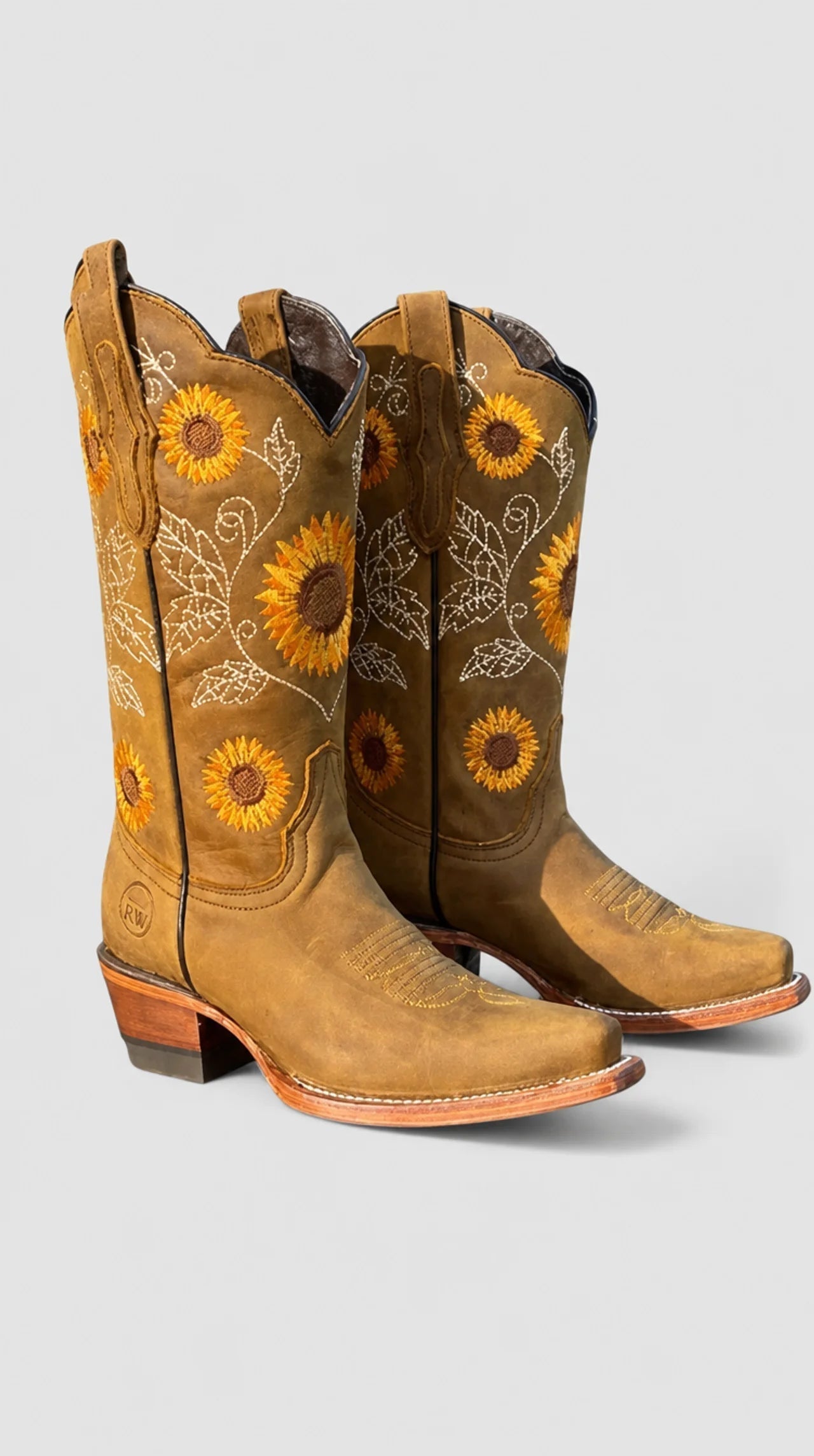 Grietje - Westernlaarzen met bloemenborduursel